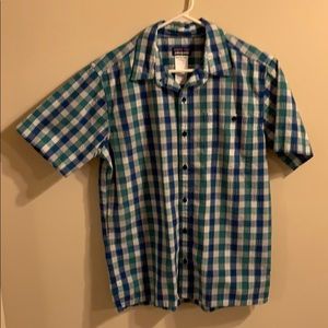 Patagonia short sleeve SSBD seersucker plaid